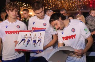 Split: Promocija službenog kalendara HNK Hajduk za 2024. godinu