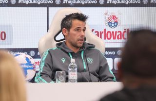 Split: Trener Hajduka, Mislav Karoglan, održao konferenciju za medije uoči utakmice s GNK Dinamo