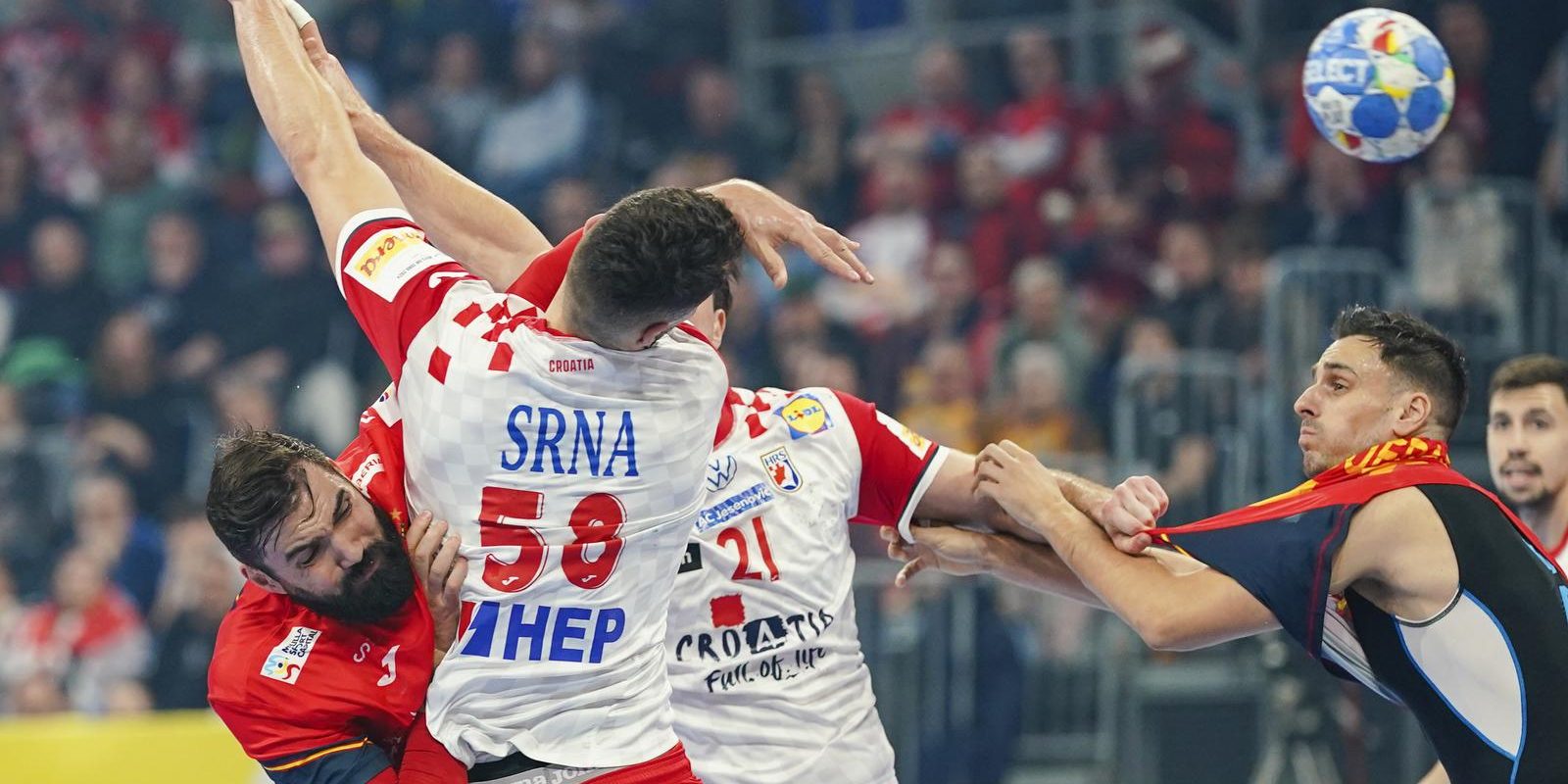 Mannheim: Utakmica 1. kola skupine B na Europskom prvenstvu rukometa�a Hrvatska – �panjolska
