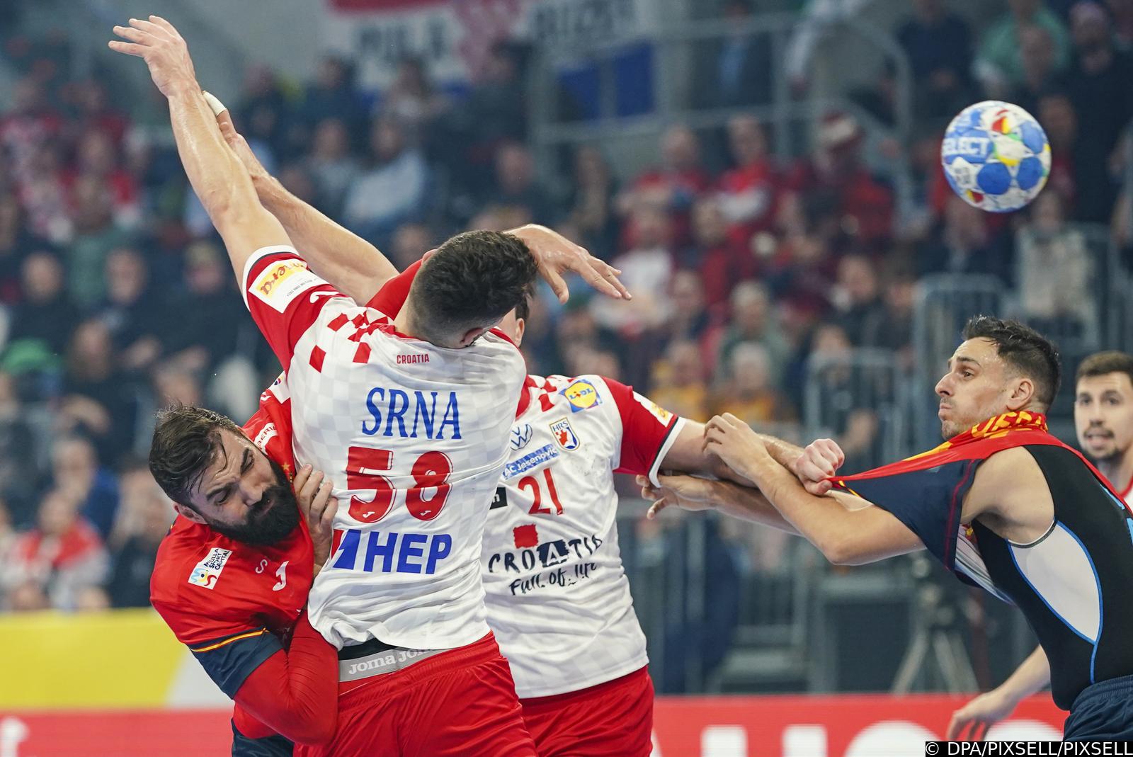 Mannheim: Utakmica 1. kola skupine B na Europskom prvenstvu rukometaa Hrvatska – panjolska