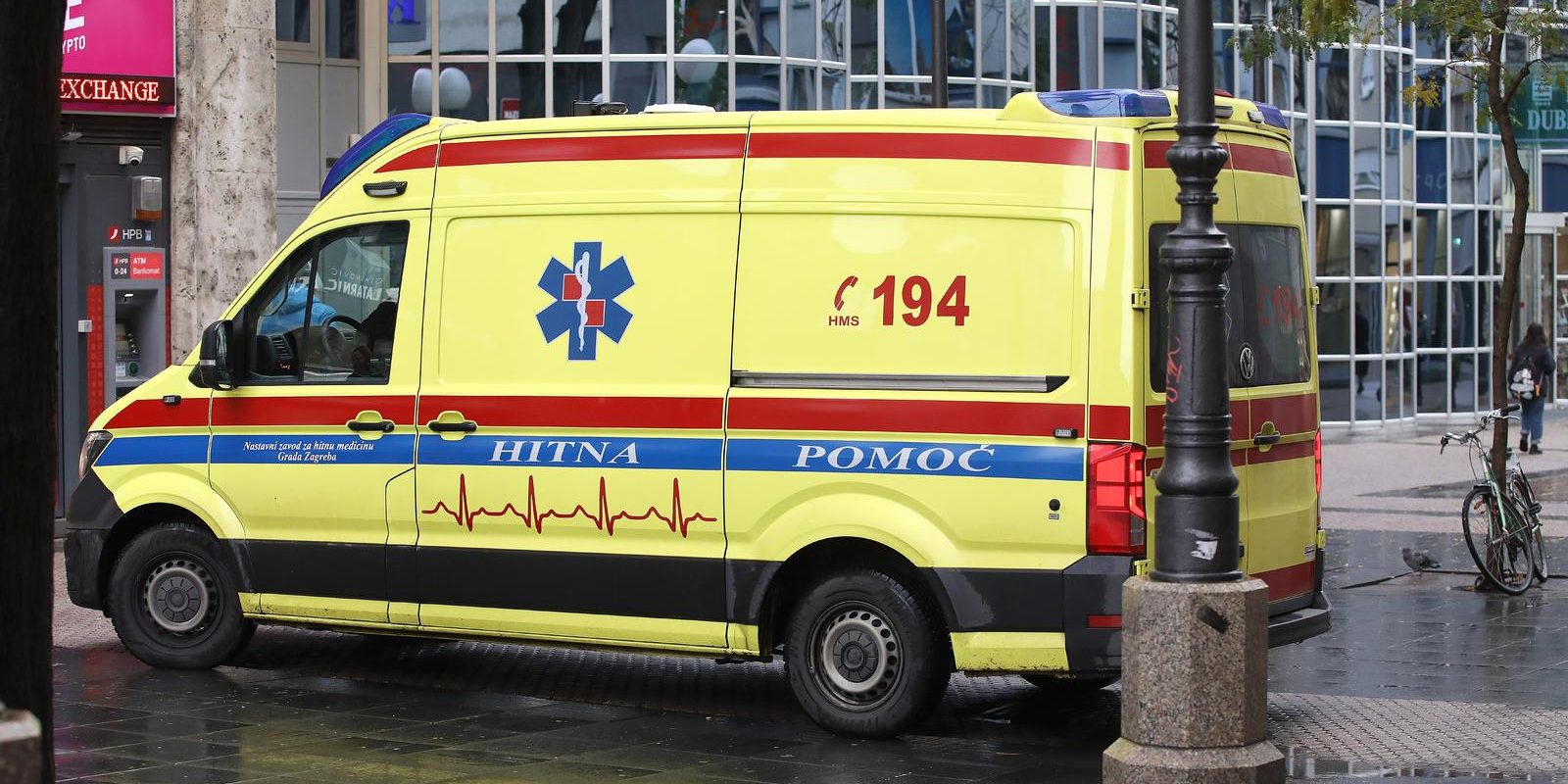 Zagreb: Vozilo Hitne pomoći na intervenciji
