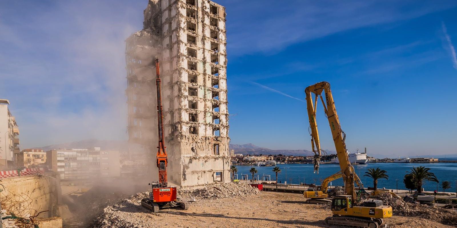 Split: Nastavak rušenja zgrade Hotela Marjan