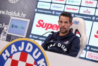 Split: Trener HNK Hajduk, Mislav Karoglan, održao konferenciju za medije