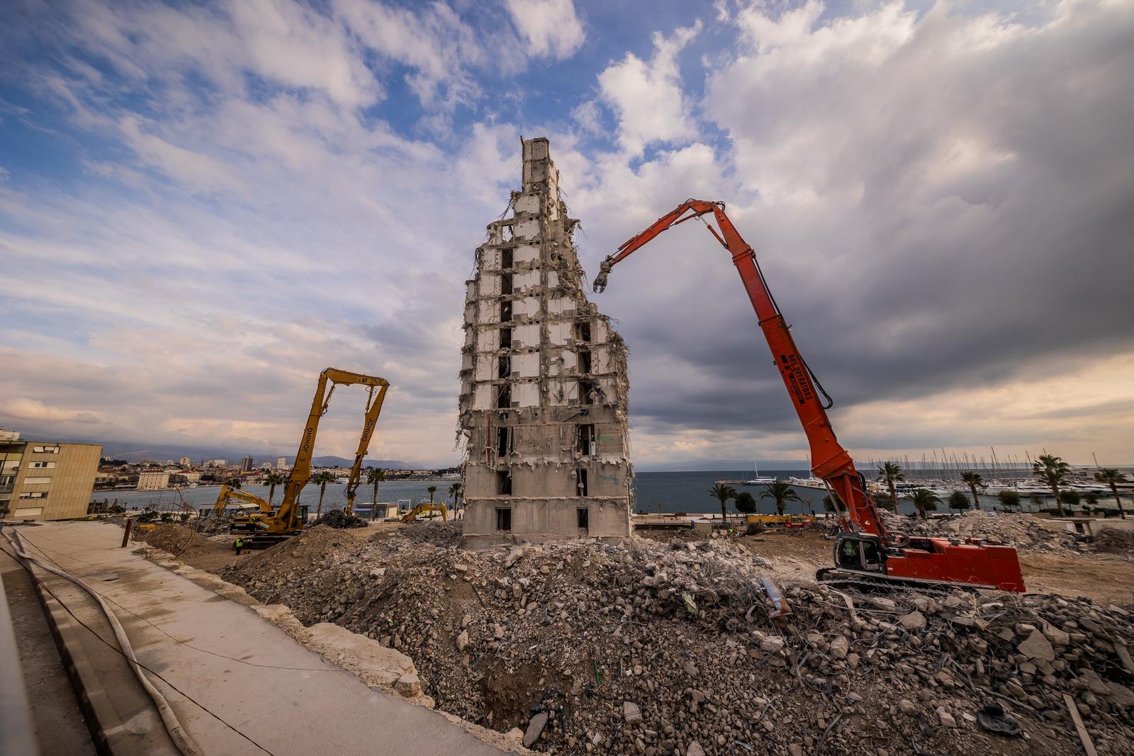 Split: Nastavlja se rušenje hotela Marjan