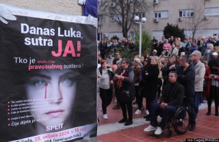 Split: Prosvjed povodom tragične smrti Luke Bančića