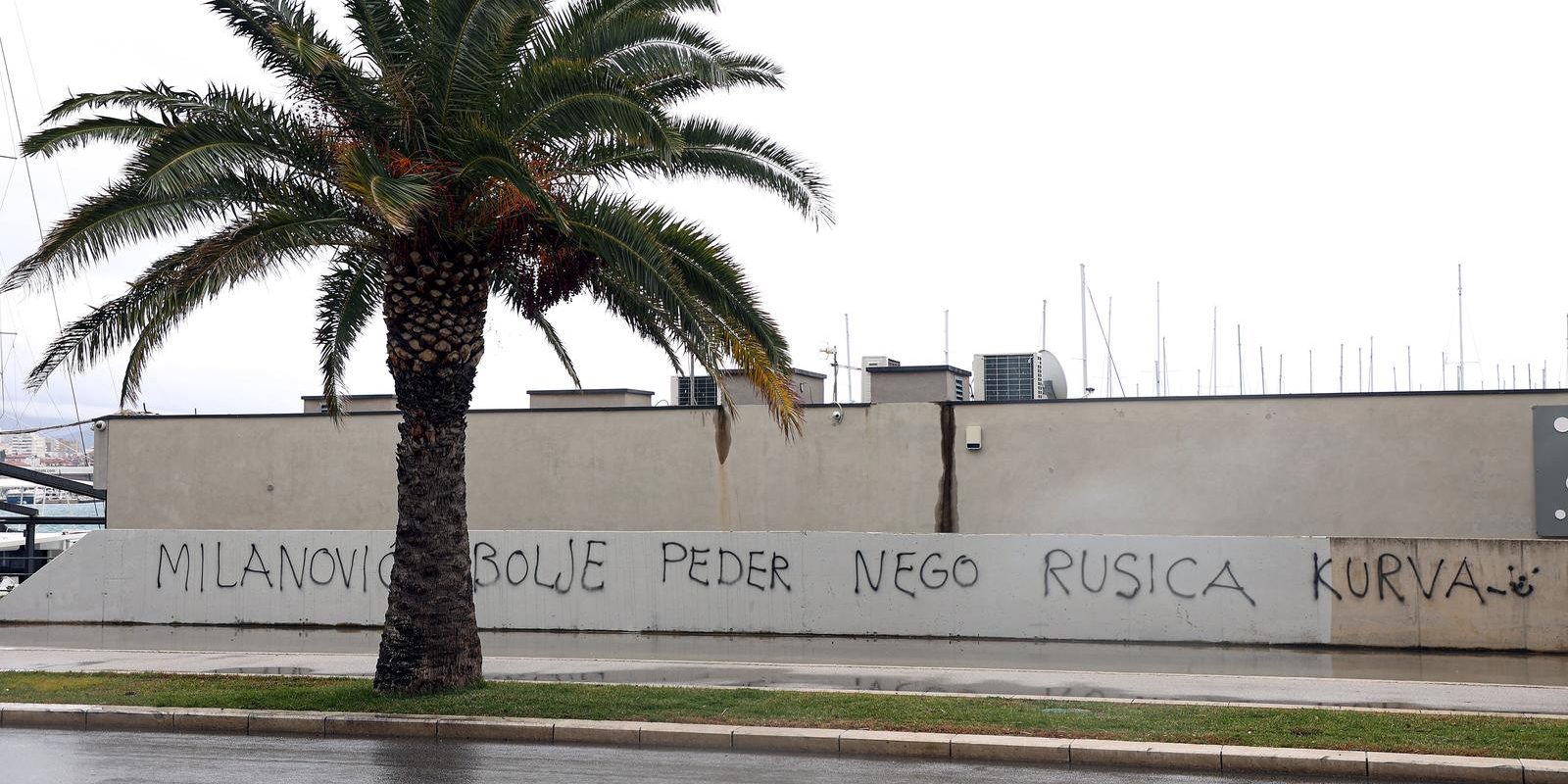 Split: Uvredljivi grafiti upućeni Predsjedniku Zoranu Milanoviću