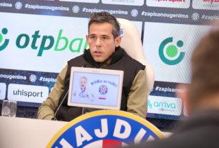 Split: Trener Hajduka Mislav Karoglan održao konferenciju uoči utakmice s GNK Dinamo
