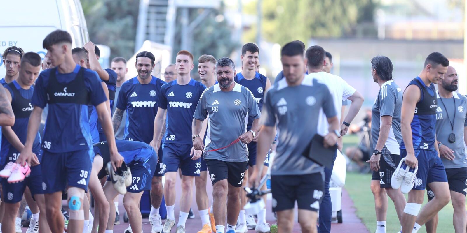 Split: Gattuso održao otvoreni trening Hajduka pred navijačima