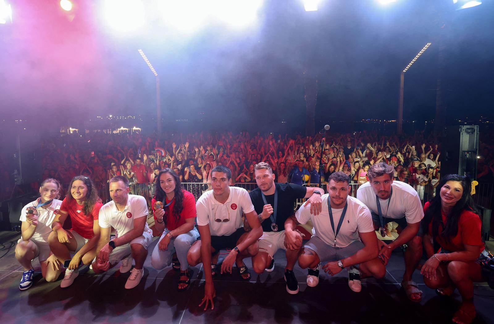 Split: Velika proslava u čast olimpijaca održana na Rivi