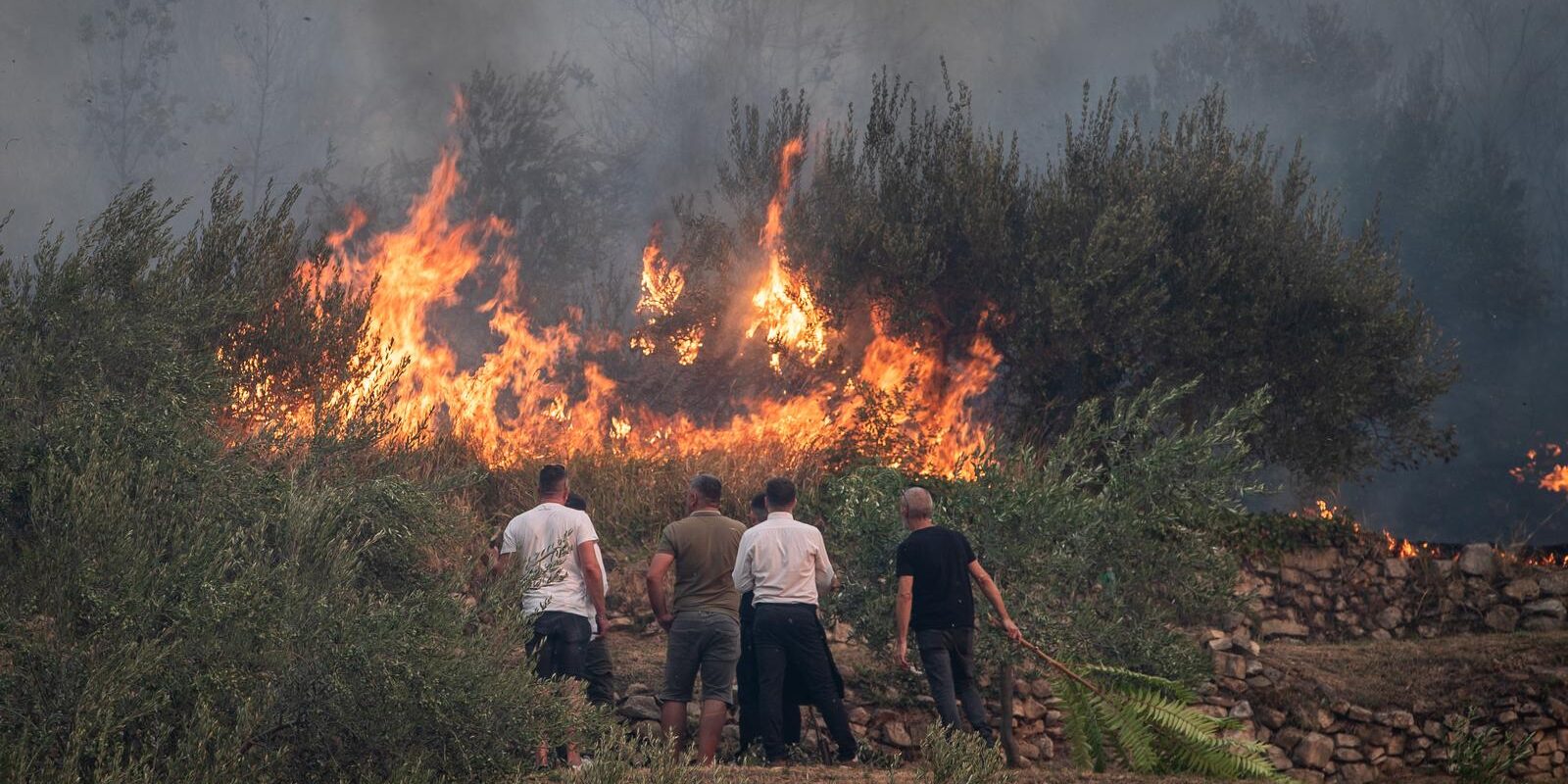 Žrnovnica: Vatra ušla u naselje