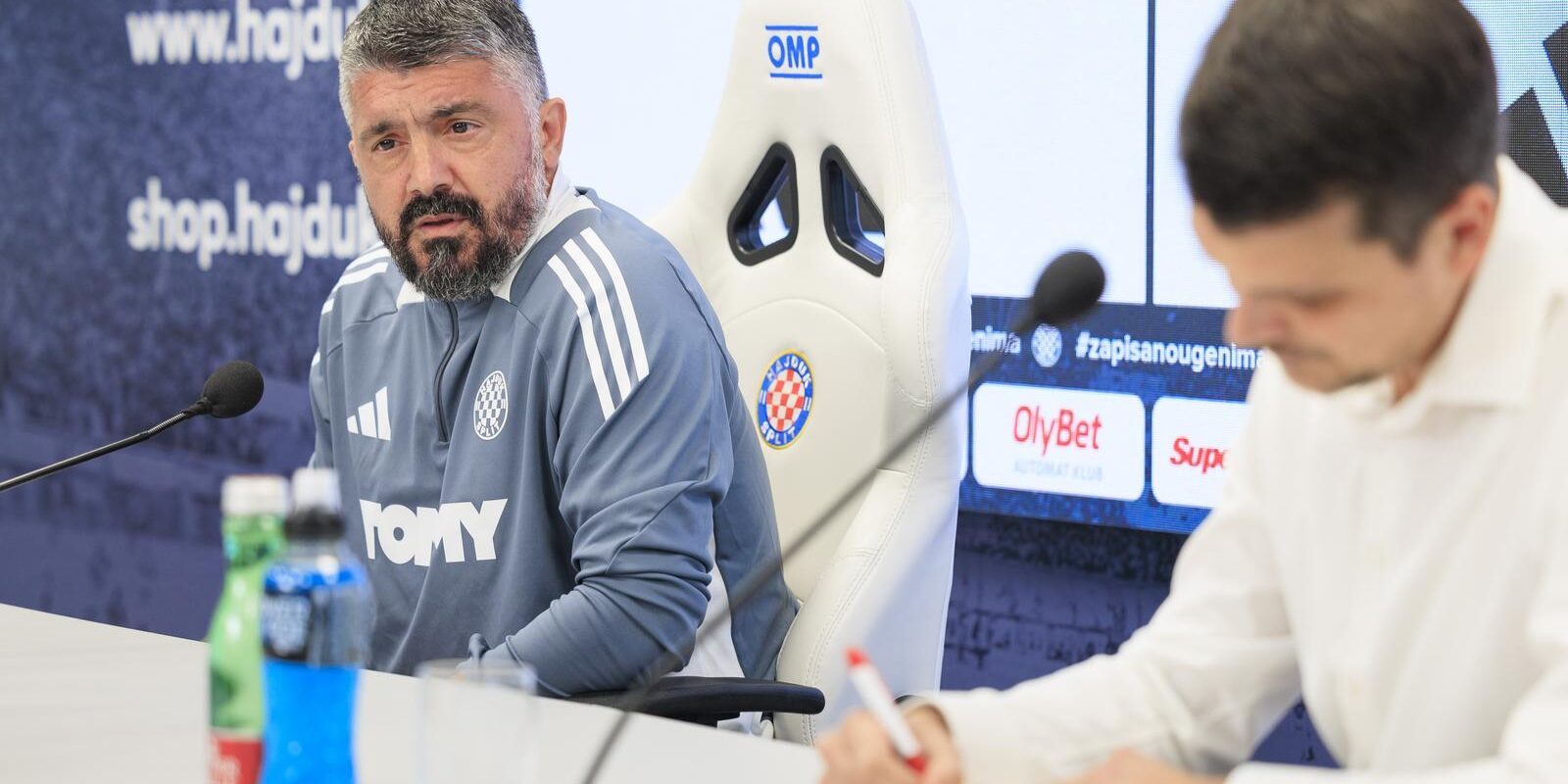 Split: Trener HNK Hajduk Gennaro Gattuso obratio se medijima uoči utakmice protiv NK Lokomotiva
