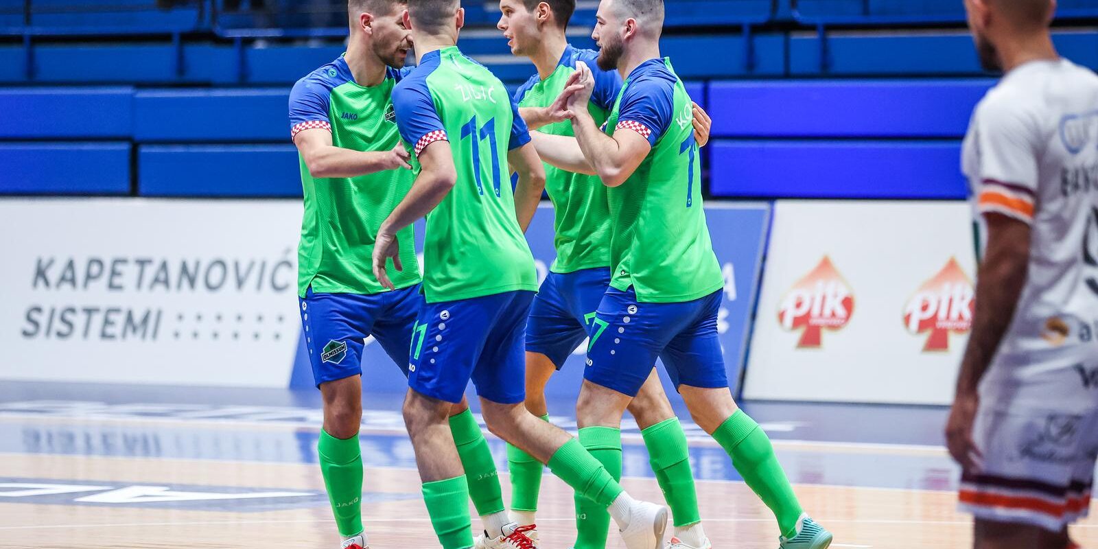 Zagreb: Utakmica Elitne runde Lige prvaka u Futsalu između Olmissuma (CRO) i Etoile (FRA)