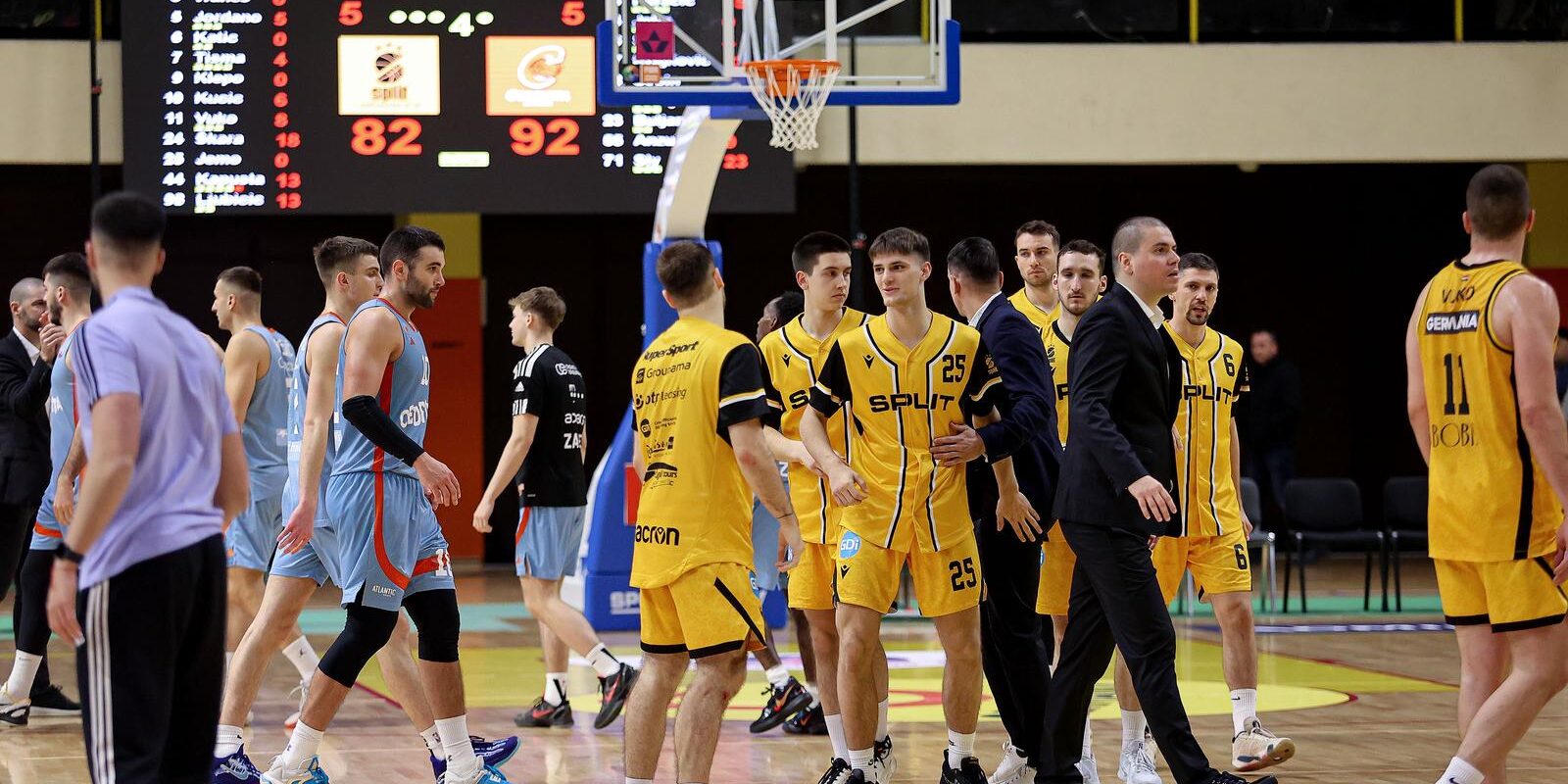 Split: Utakmica 14. kola državnog prvenstva košarkaša KK Split- Cedevita