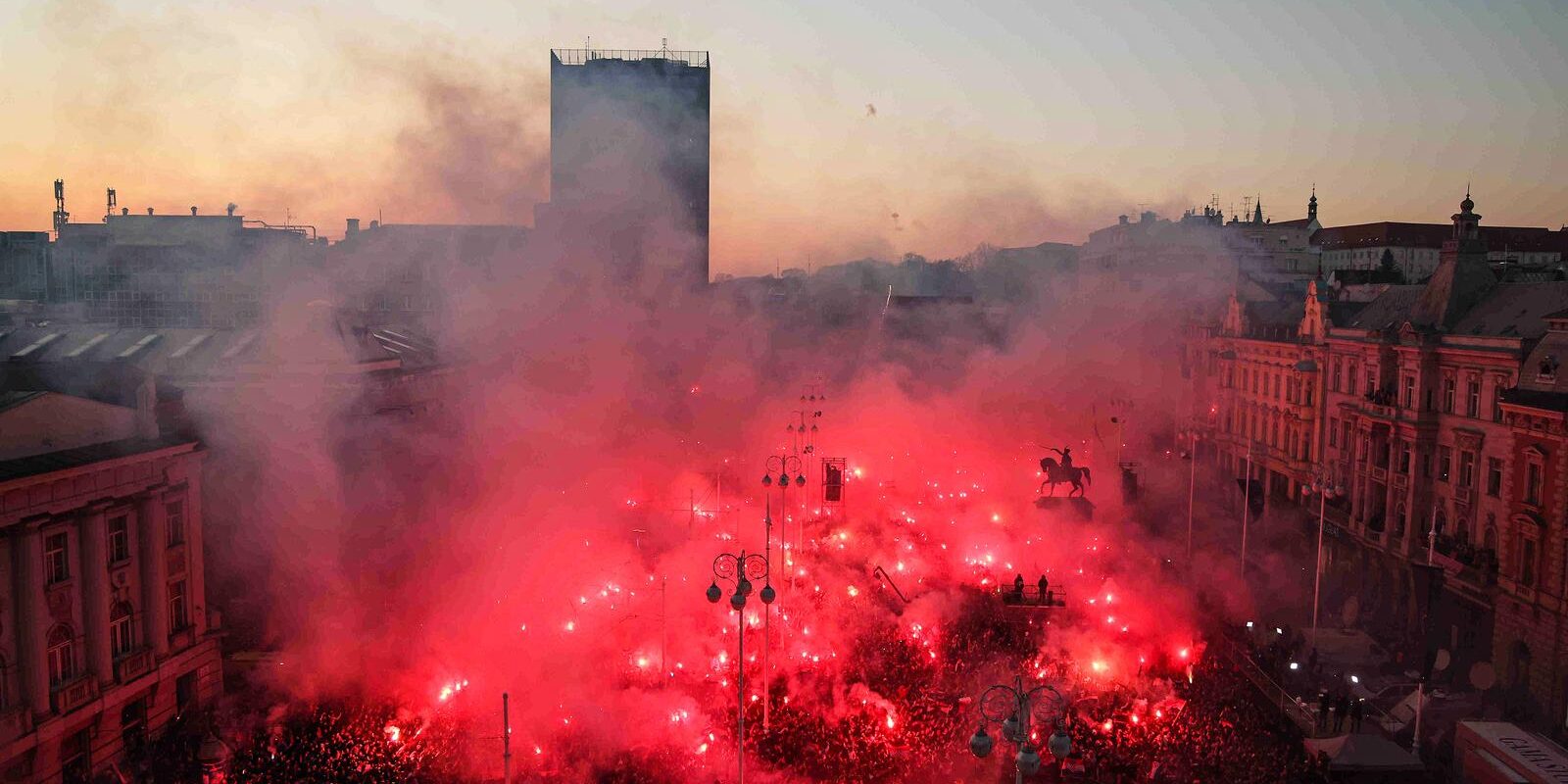 Zagreb: Bakljada na svečanom dočeku hrvatske rukometne reprezentacije