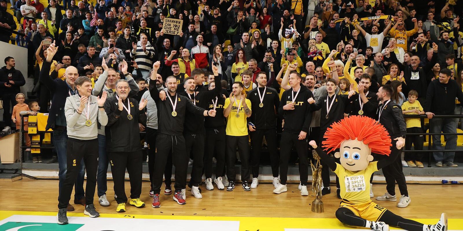 Split: Doček kašarkaša Splita na Gripama