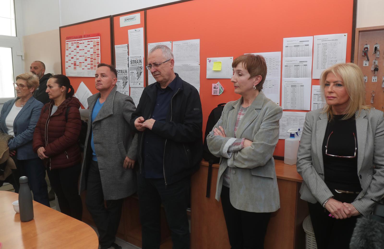 Štrajk prosvjetnih djelatnika u splitskim srednjim školama