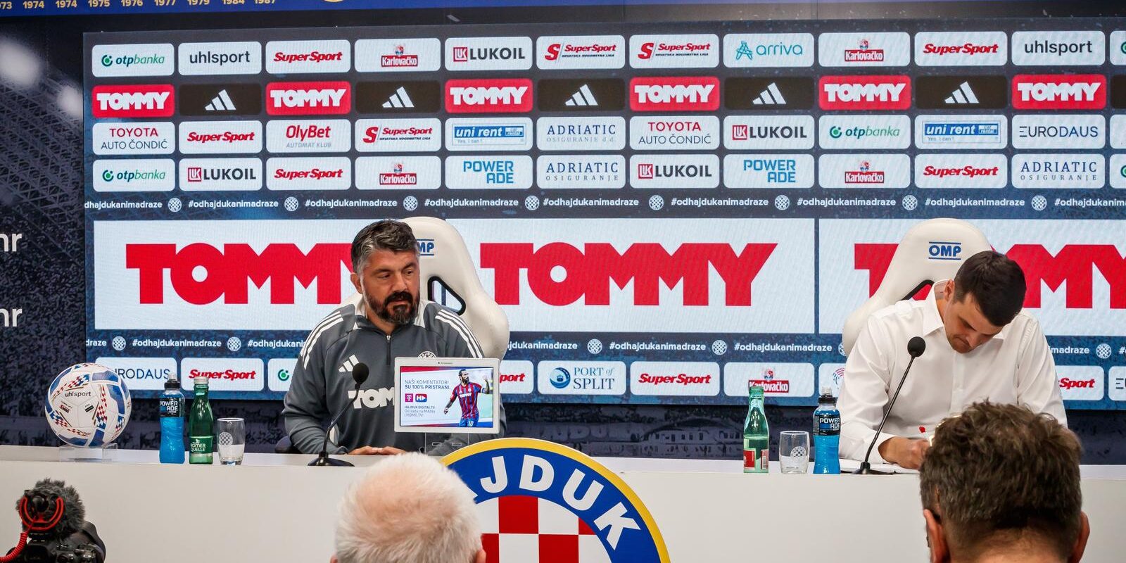 Split: Konferencija za medije Gennara Gattusa o derbiju  između Hajduka i Dinama