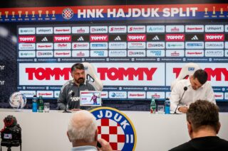 Split: Konferencija za medije Gennara Gattusa o derbiju  između Hajduka i Dinama
