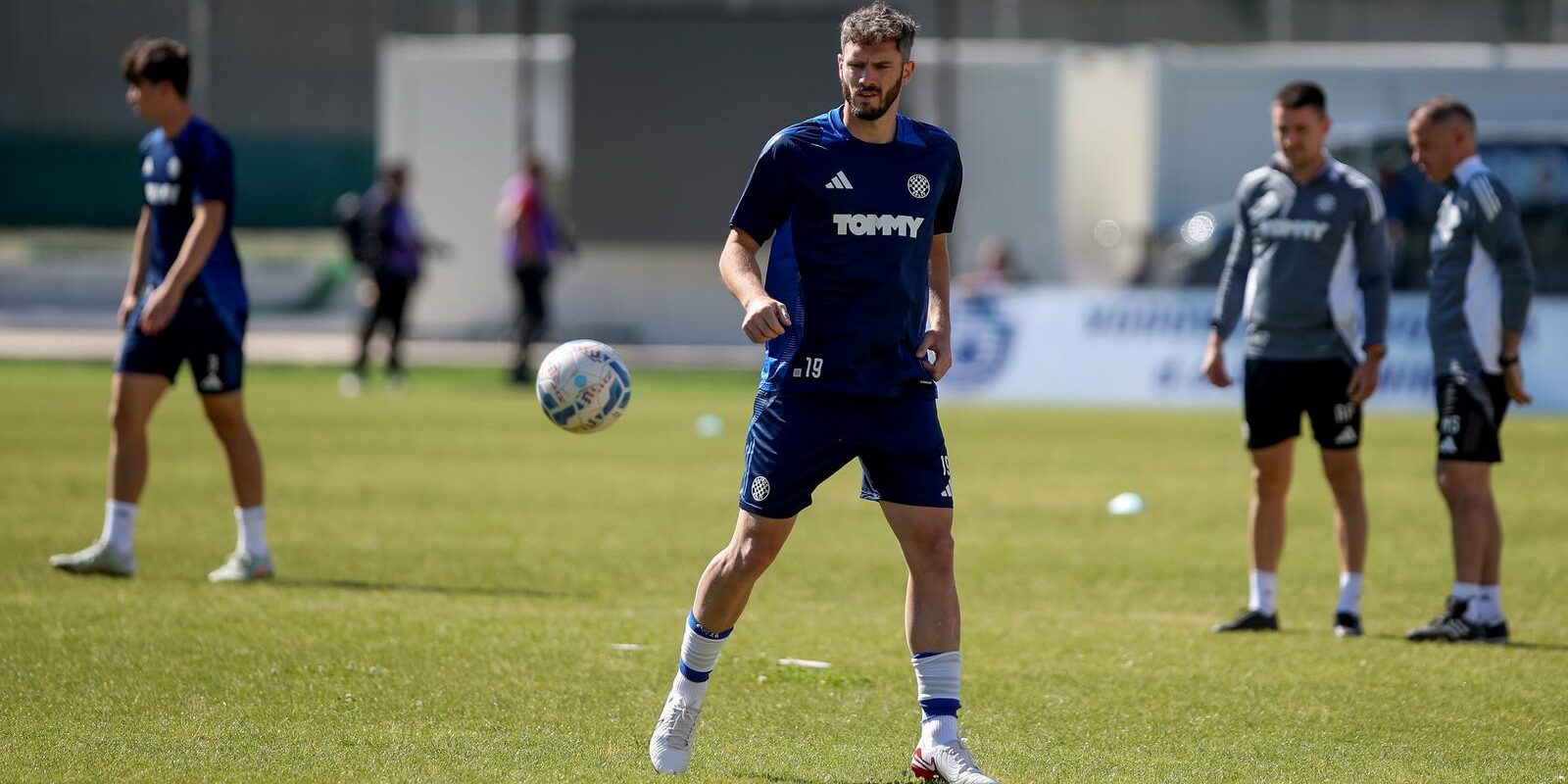 Šibenik: Zagrijavanje igrača uoči utakmice Šibenik – Hajduk