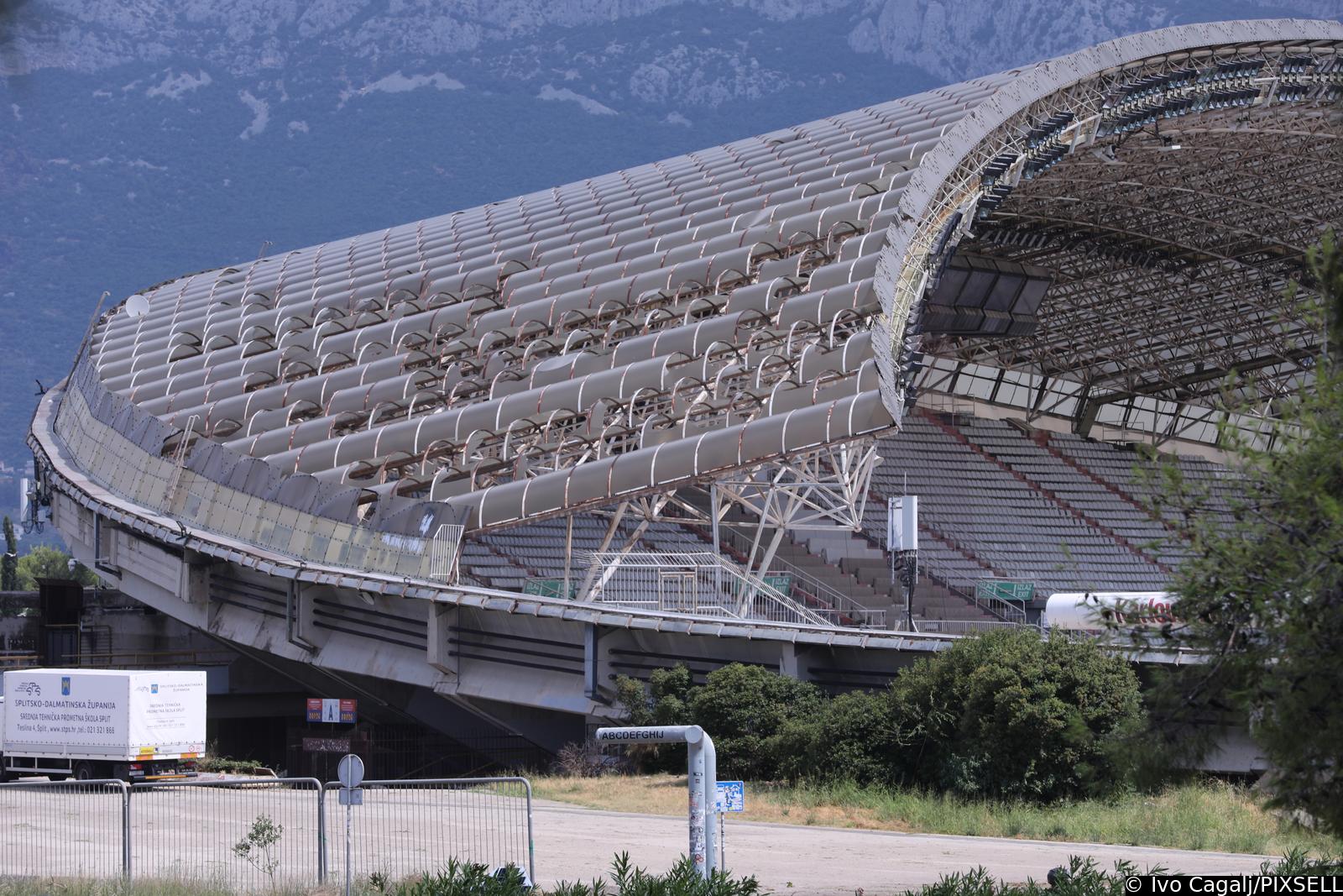 Poljud oštećen u oluji koja je poharala Split
