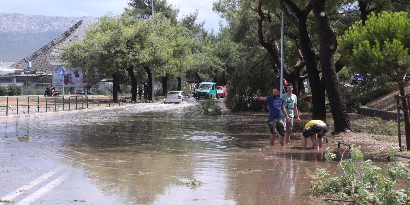 Velike štete u okolici Poljuda nakon oluje koja je poharala Split