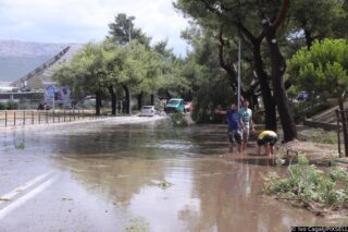 Velike štete u okolici Poljuda nakon oluje koja je poharala Split