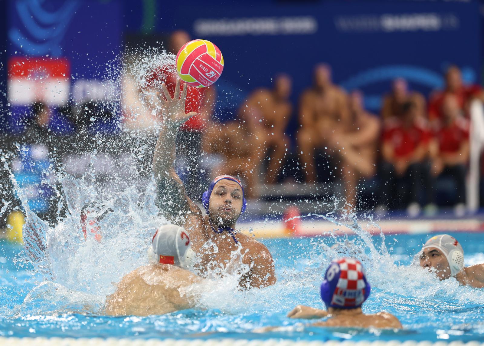 Svjetsko prvenstvo u vodenim sportovima – Singapur 2025., vaterpolo, Kina  – Hrvatska