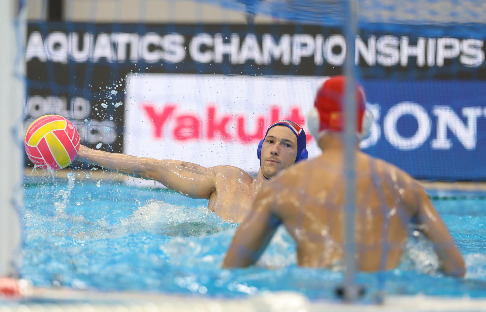 Svjetsko prvenstvo u vodenim sportovima – Singapur 2025., vaterpolo, Kina  – Hrvatska