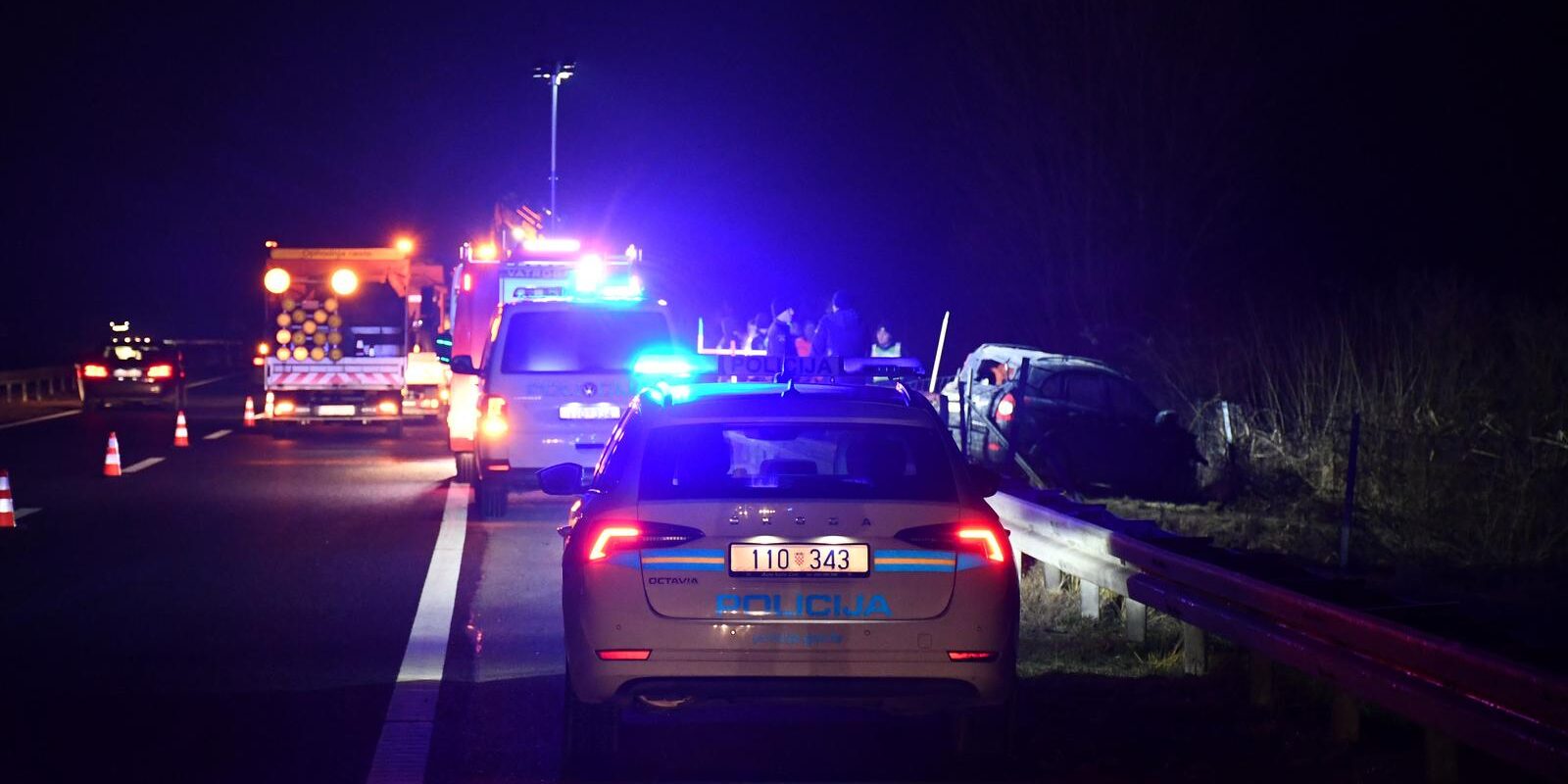 Teška prometna nesreća na autocesti A3 ​kod čvora Sredanci,  smrtno stradala jedna osoba