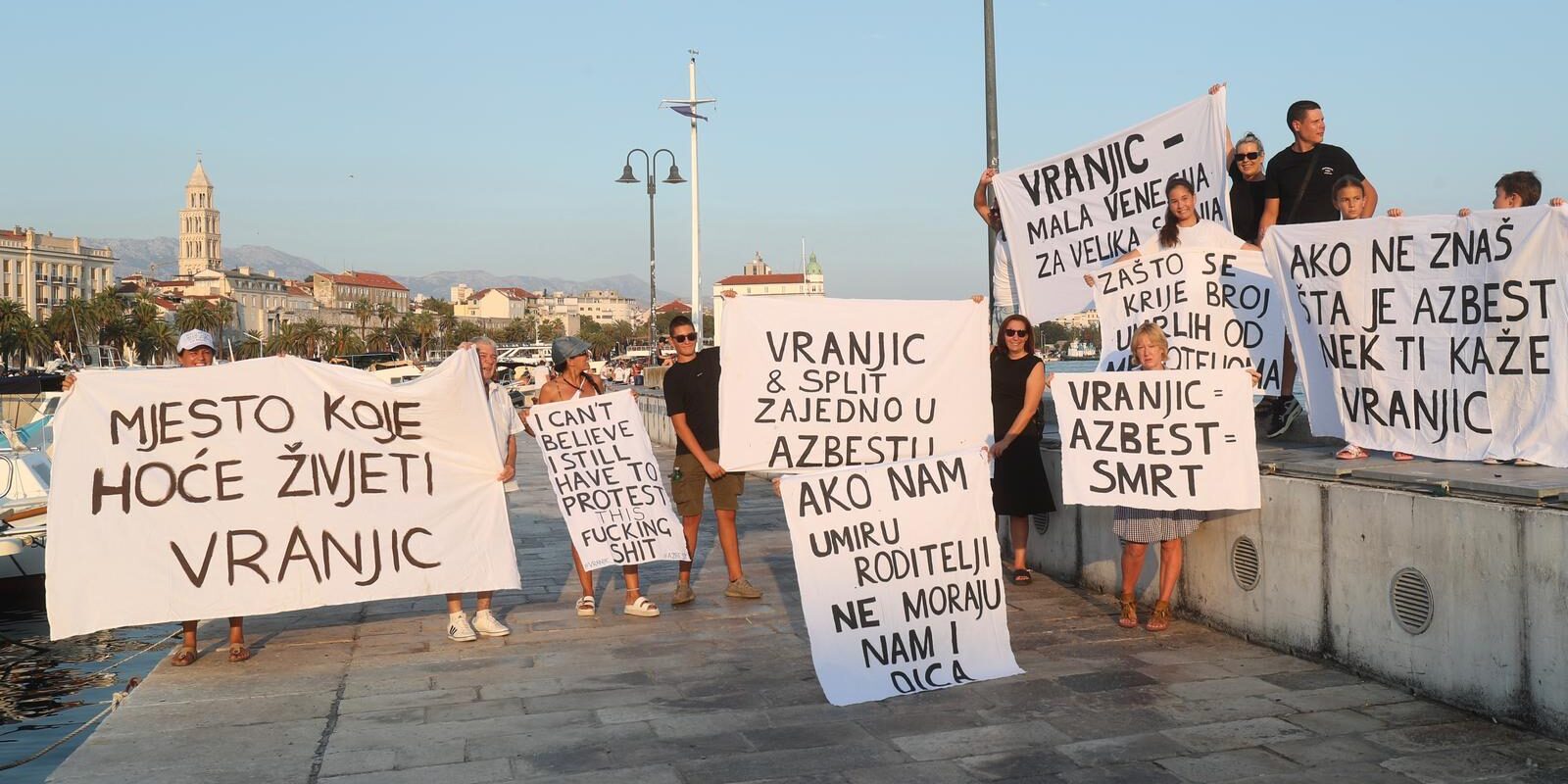 Split: Prosvjed protiv broda Moby Drea