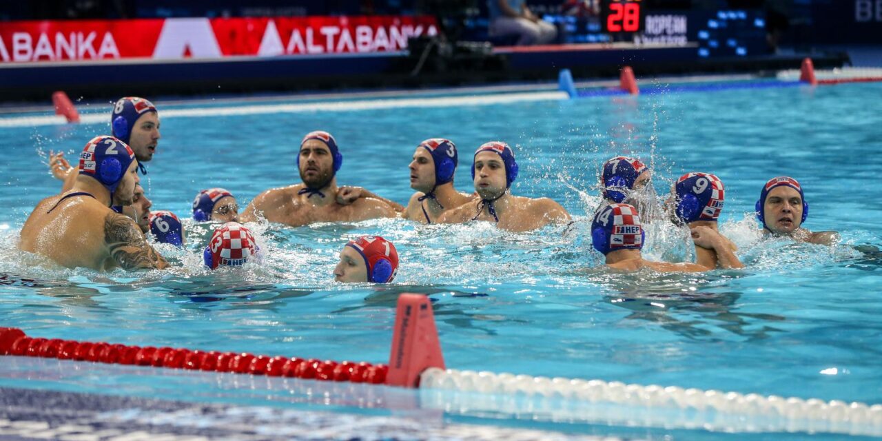 Beograd: Utakmica 2. kola 37. Europskog vaterpolo prvenstva, Gruzija – Hrvatska