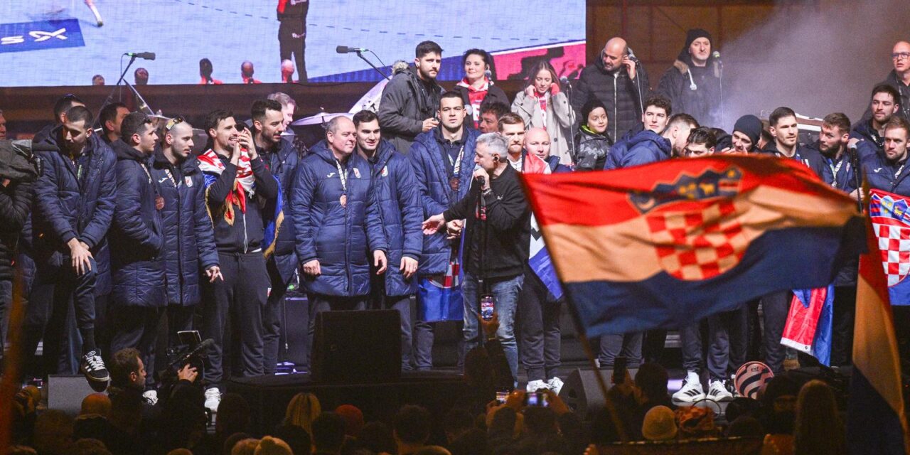 Zagreb: Svečani doček rukometnih reprezentativaca nakon osvojene bronce na Europskom prvenstvu