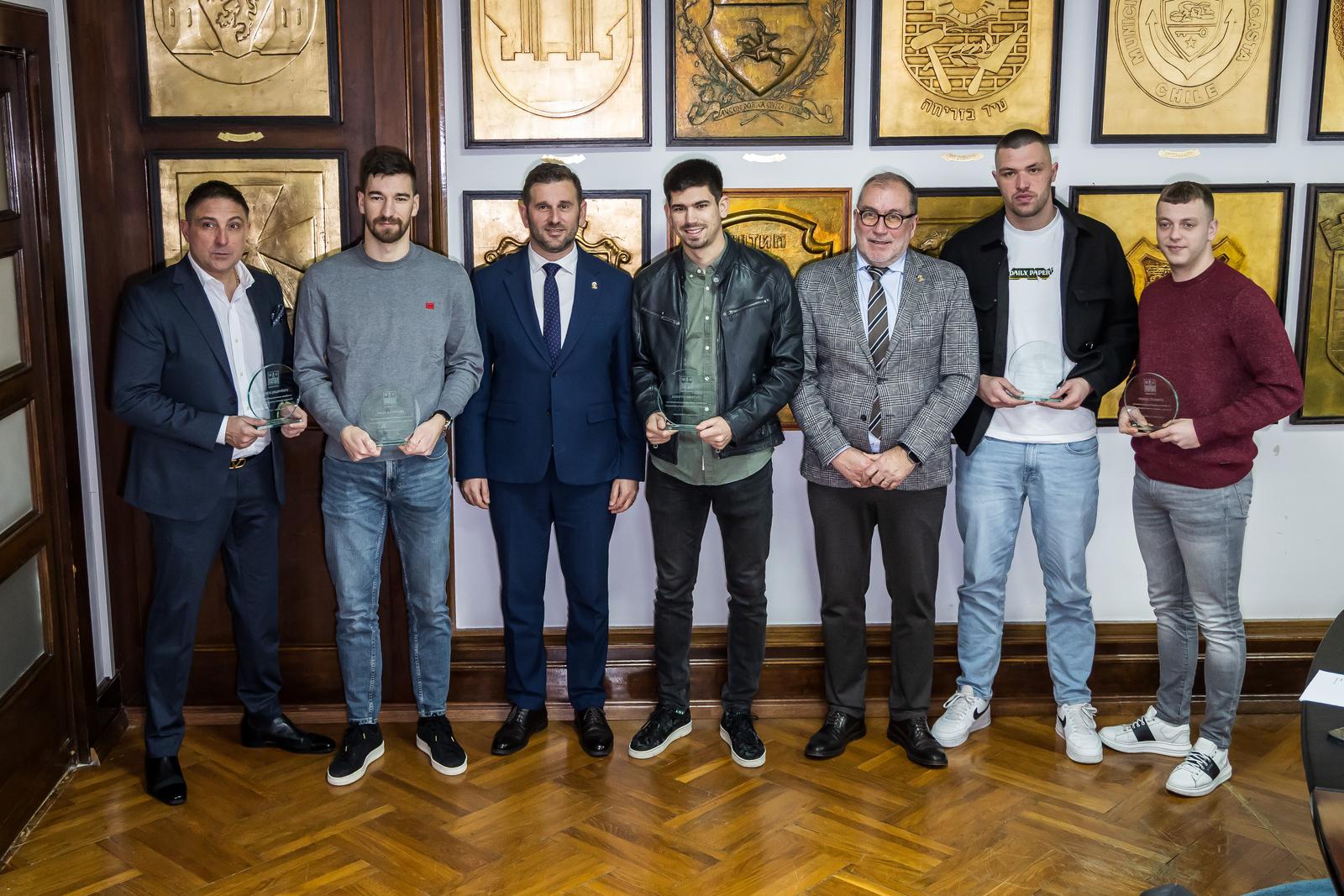 Split: Gradonačelnik Tomislav Šuta primio je brončane reprezentativce u futsalu