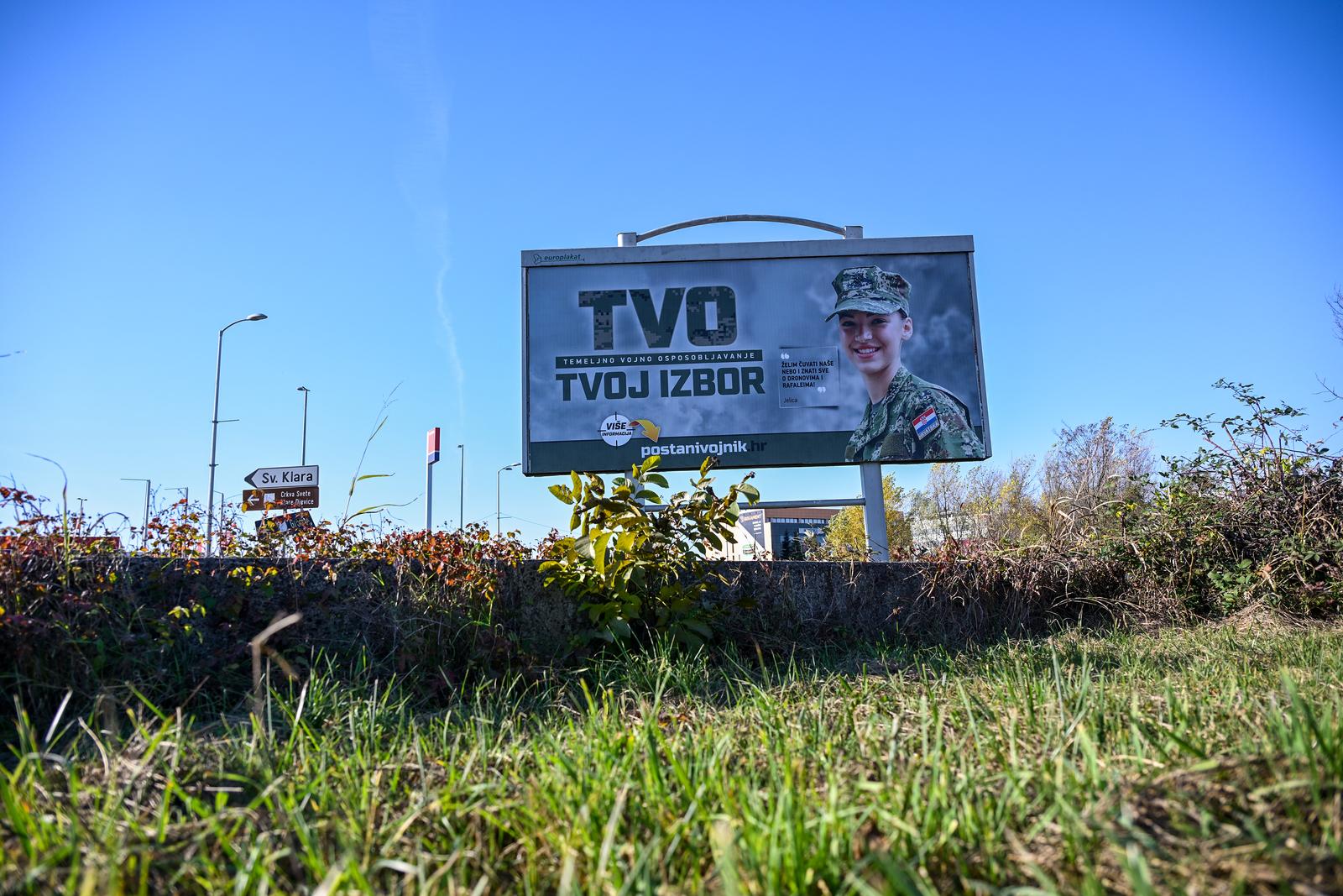 Zagreb: Plakat za temeljno vojno osposobljavanje