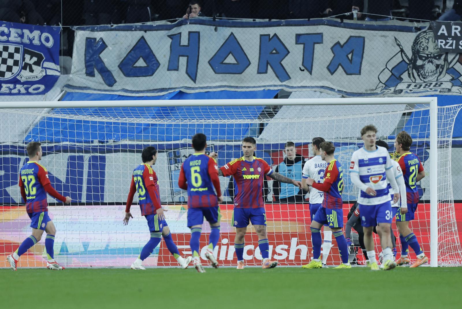 Osijek: Susret NK Osijek i HNK Hajduk u 22. kolu Prve HNL