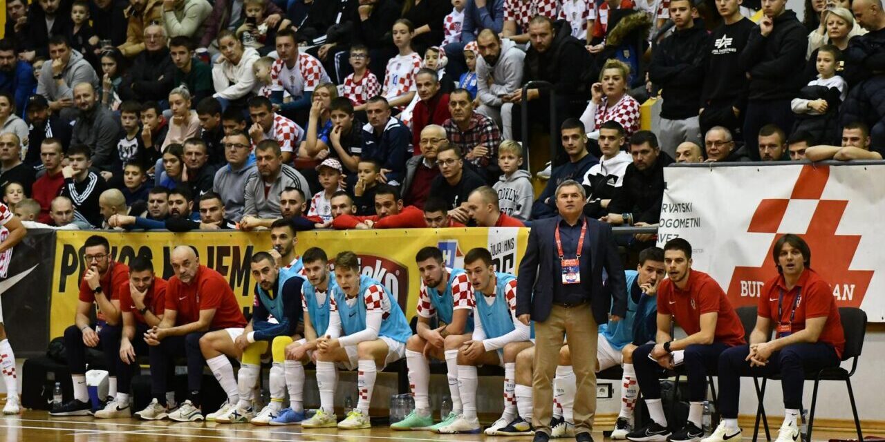 Slavonski Brod: Utakmica kvalifikacija za Svjetsko prvenstvo u futsalu između Hrvatske i Njemačke