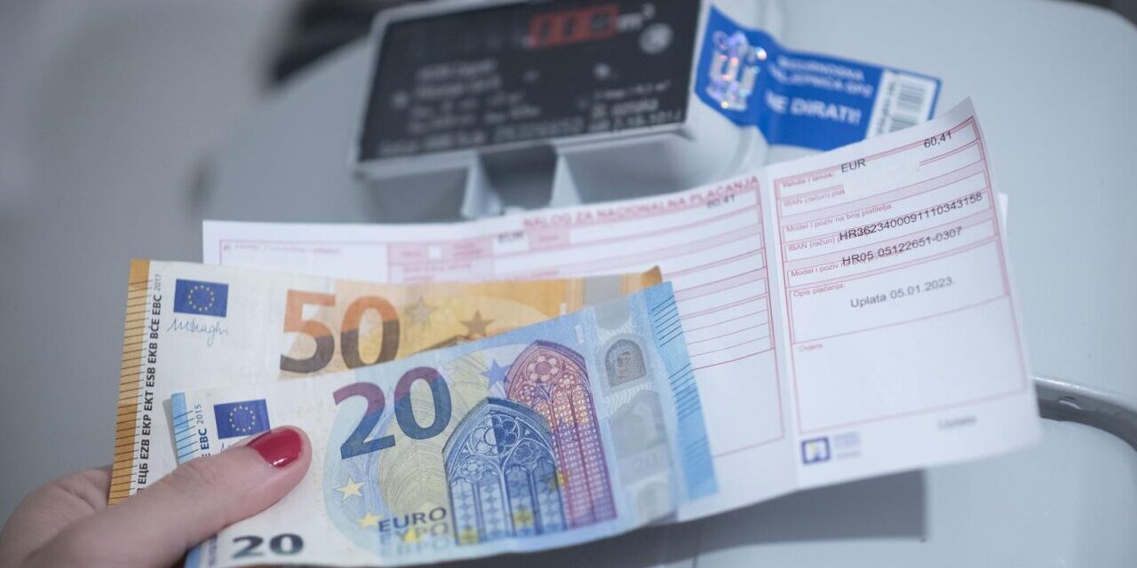 Cijena računa za plin iskazana u eurima
