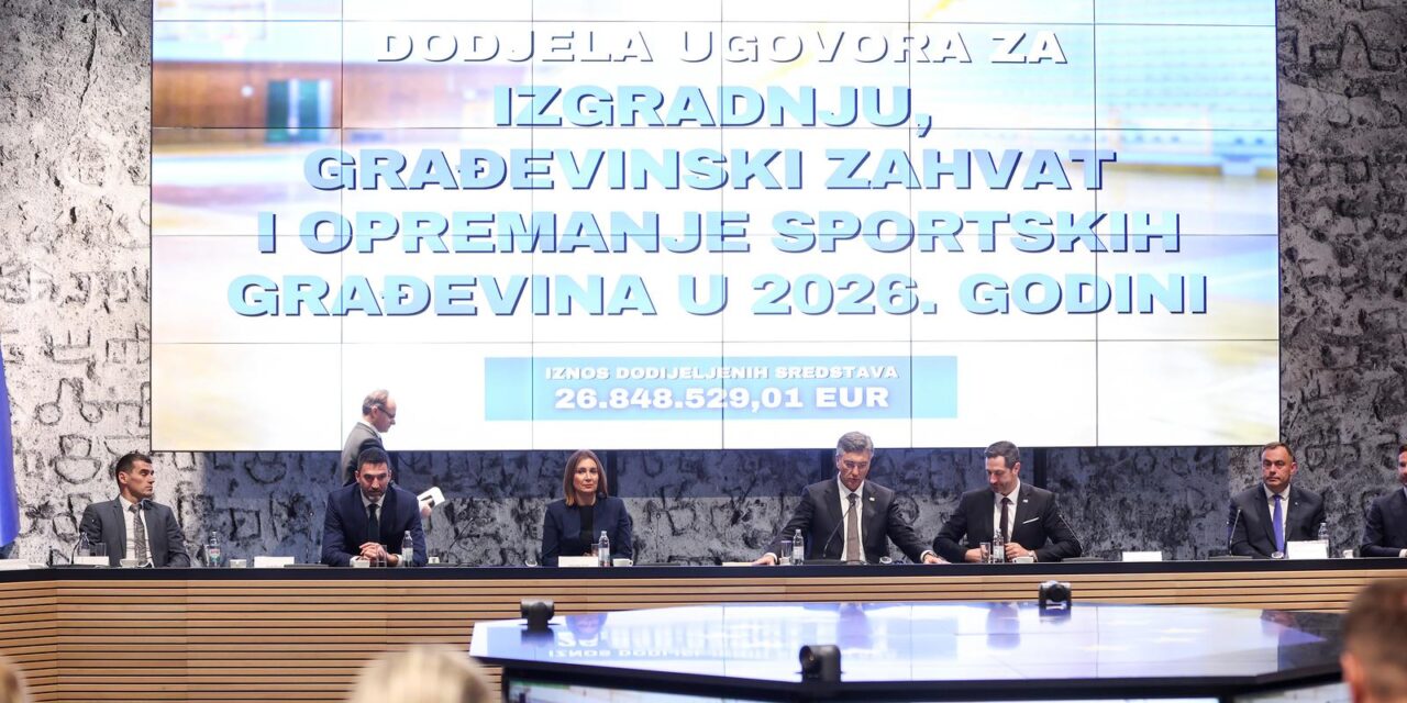 Zagreb: Svečana dodjela ugovora za sportsku infrastrukturu