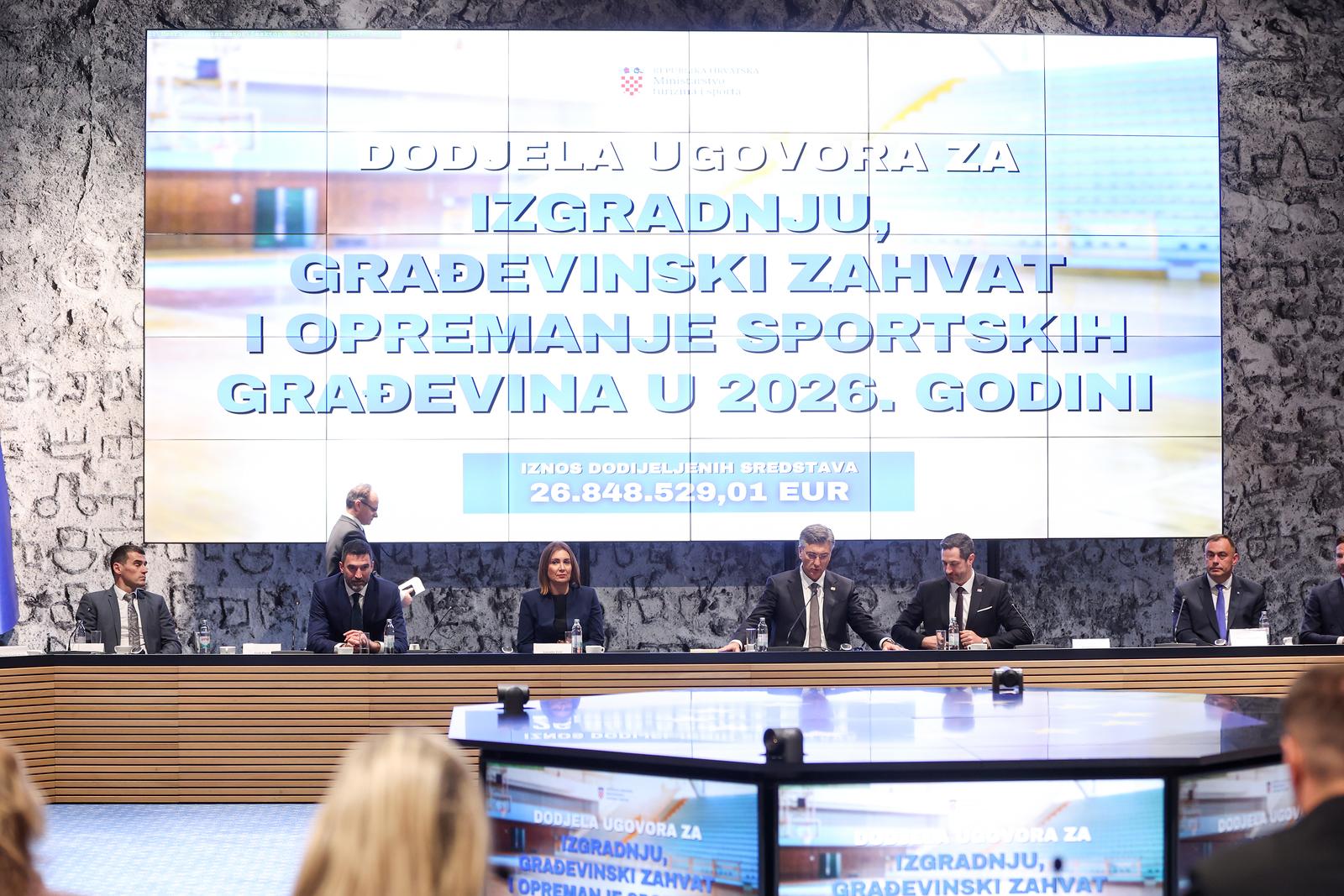 Zagreb: Svečana dodjela ugovora za sportsku infrastrukturu