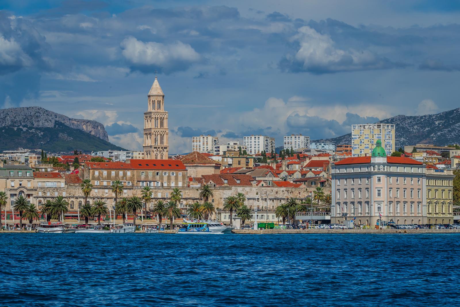 Split: Pogled na grad s mora