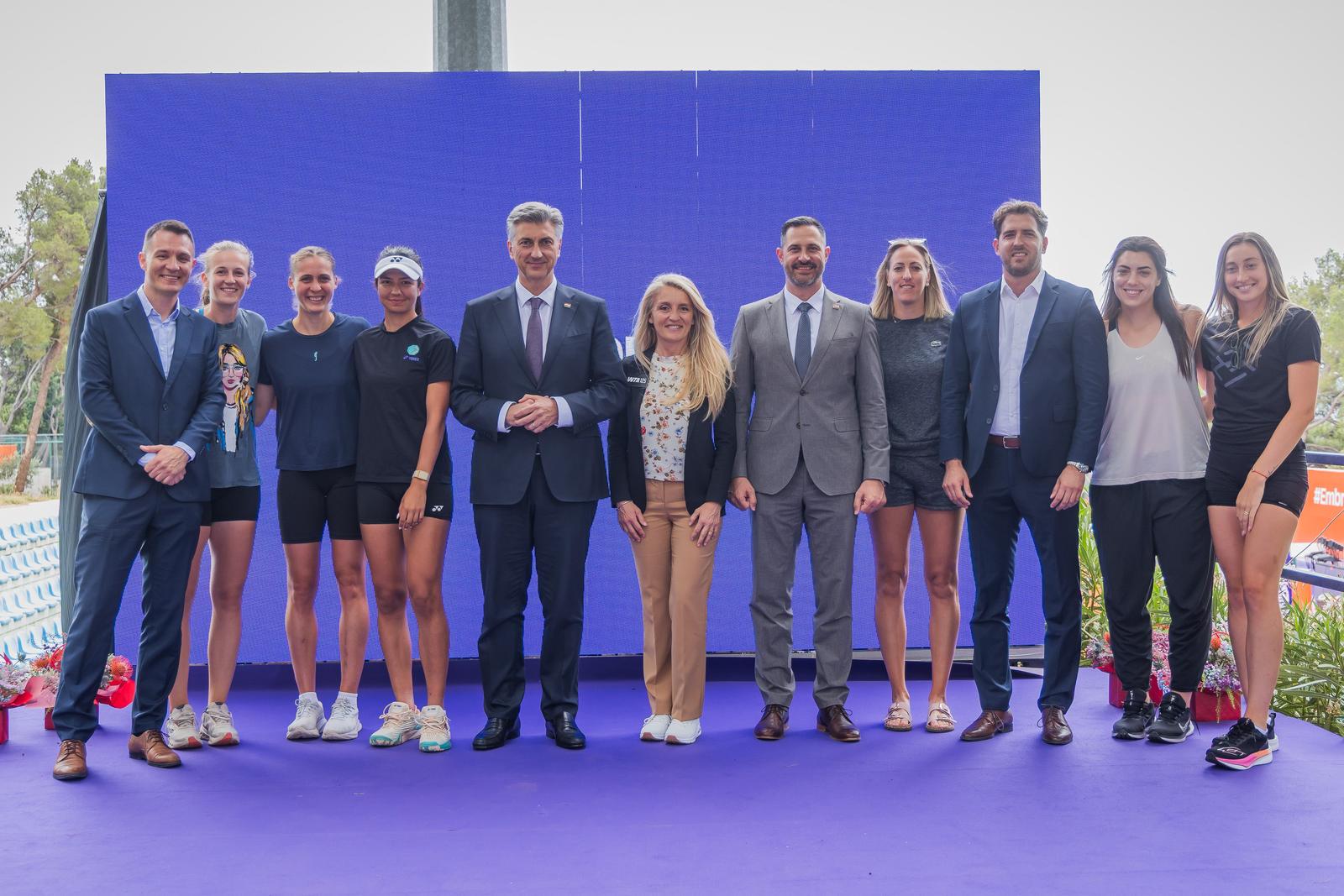 Otvorenje WTA Turnira u Makarskoj i posjet premijera Andreja Plenkovića