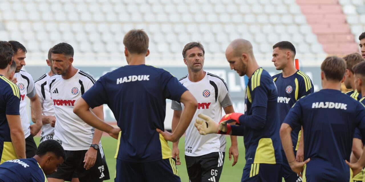 Split: Hajduk održao trening na Poljudu uoči sutrašnje utakmice