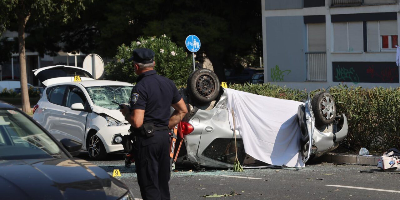 Split: Sudar na križanju Ulice Hrvatske ratne mornarice i Ulice Ante Starčevića s jednim preminulim