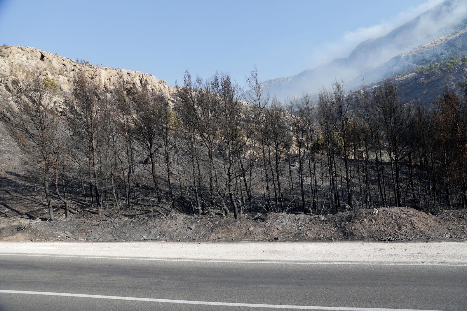 Omiš: Posljedice požara nedaleko mjesta Medići