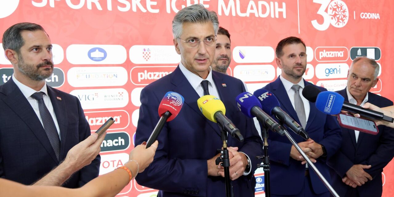 Split: Andrej Plenković dao je izjavu nakon sastanka s organizatorima Sportskih igara mladih