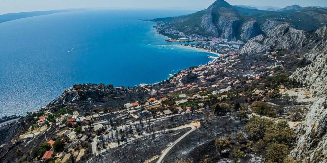 Omiš Borak:  Posljedice požara u mjestu Borak iznad Omiša