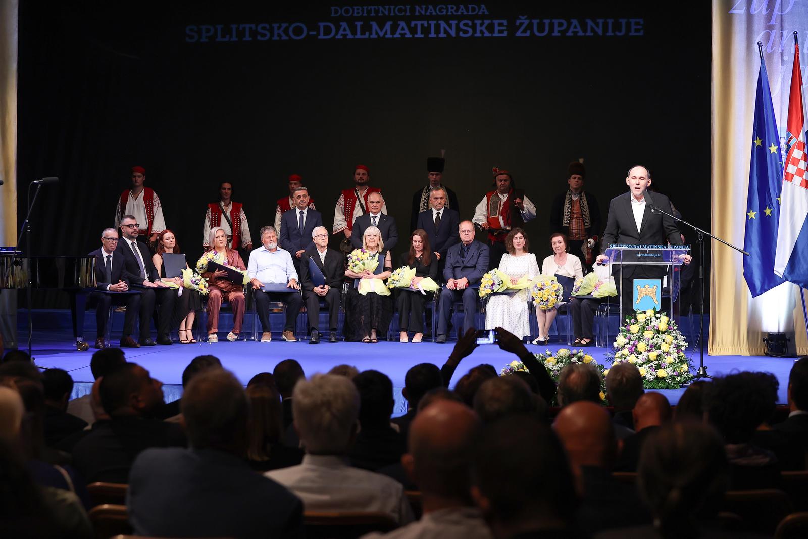 Split: Svečana sjednica Županijske skupštine i dodjela nagrada u povodu obilježavanja Dana Splitsko-dalmatinske županije